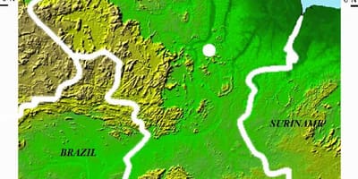 Mapa ng satellite mapa ng Guyana